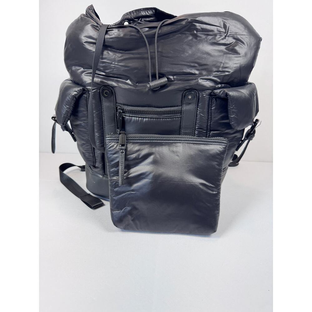 Joan & David 18 Puffer Backpack Black Nylon Work School Bag unisex NWT - Picture 11 of 12